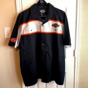 Harley Davidson “American Classic” racing shirt button down 3XL w front pockets